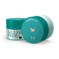 Гель для нарощування нігтів однофазний SILLER Professional Wonder Gel One Phase №011 Світлий персиково-рожевий, 30 мл 